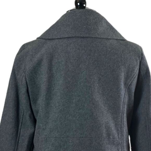 Merona Women’s Winter Pea Coat Double Breasted Wool Blend Gray Size XXL - Picture 9 of 13